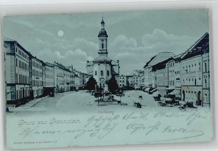 Traunstein Oberbayern Traunstein Stadtplatz x 1899