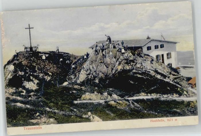 Traunstein Oberbayern Traunstein Hochfelln Haus ungelaufen ca