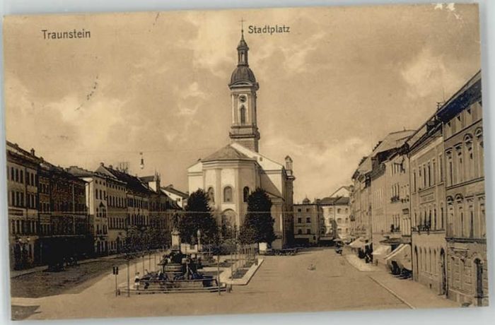 Traunstein Oberbayern Traunstein Stadtplatz x 1913