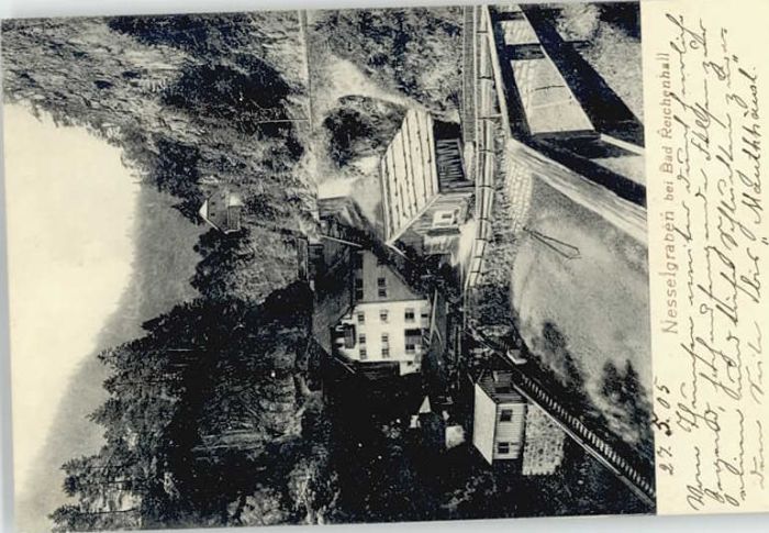 Bad Reichenhall Nesselgraben ungelaufen ca. 1910