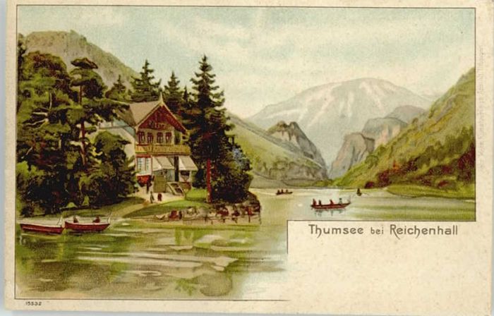 Bad Reichenhall Thumsee ungelaufen ca. 1900