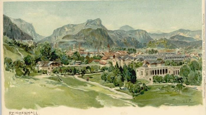 Bad Reichenhall Künstler ungelaufen ca. 1900