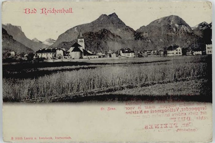 Bad Reichenhall St. Zeno ungelaufen ca. 1910