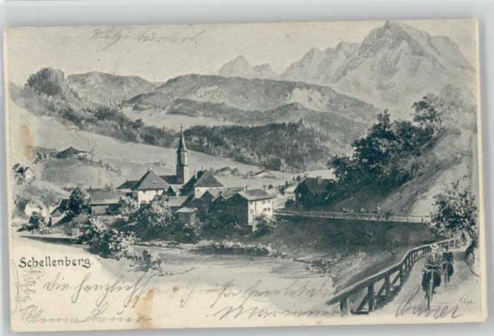 Bad Reichenhall Schellenberg Künstler x 1900