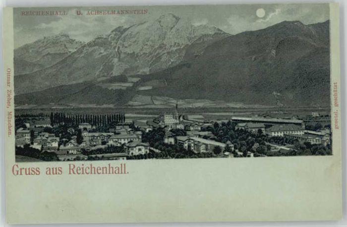 Bad Reichenhall Achselmannstein ungelaufen ca. 1900