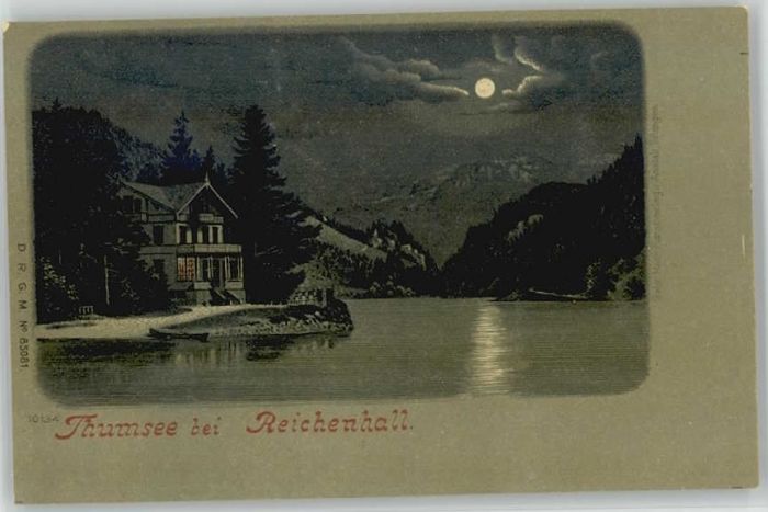 Bad Reichenhall Thumsee ungelaufen ca. 1900