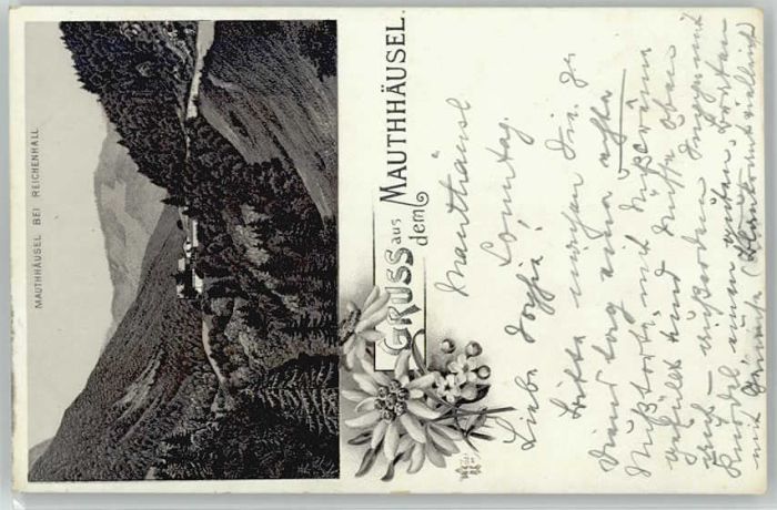 Bad Reichenhall Mauthaeusl ungelaufen ca. 1900