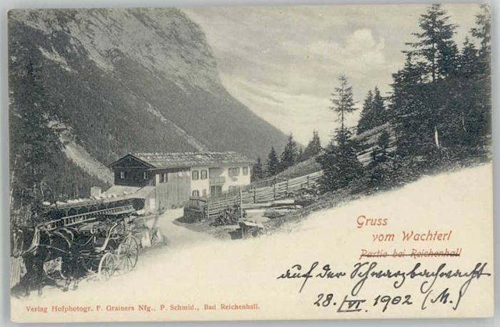 Bad Reichenhall Wachterl ungelaufen ca. 1900