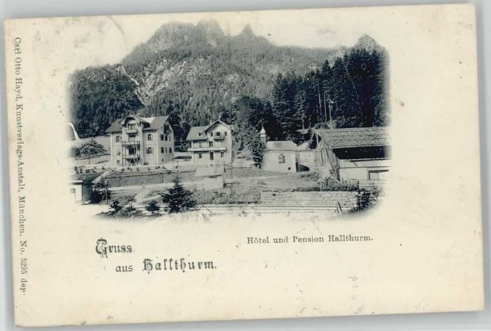 Bad Reichenhall Pension Hotel Hallthurm x 1898