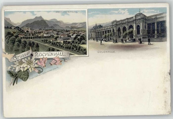 Bad Reichenhall Kolonnaden ungelaufen ca. 1900
