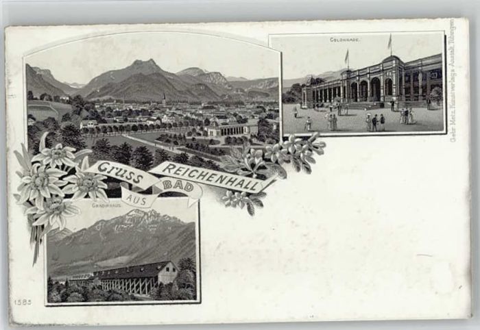 Bad Reichenhall Gradierhaus Kolonnaden ungelaufen ca. 1