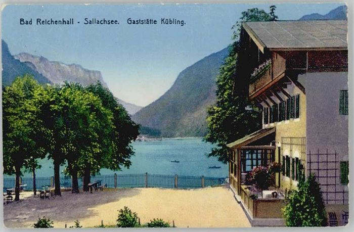 Bad Reichenhall Sallachsee Gaststätte Kübling x 1910