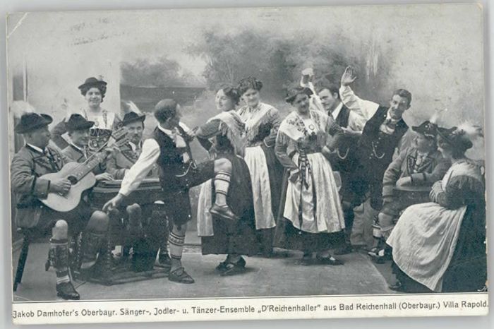 Bad Reichenhall Jakob Damhofer Jodler Tänzer ungelaufen