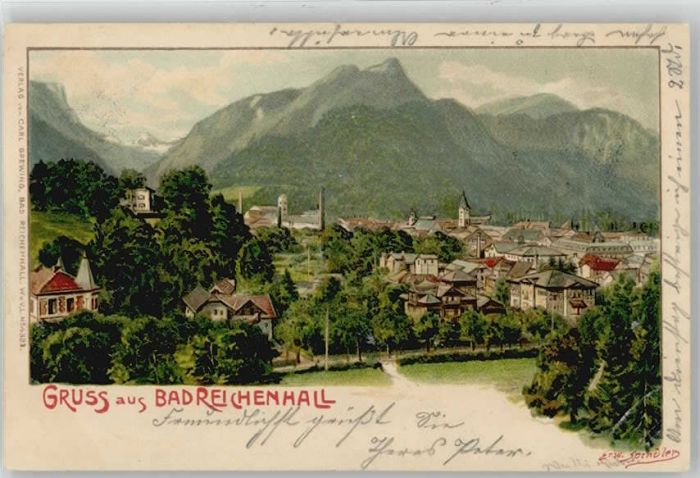 Bad Reichenhall KünstlerErw. Spindler x 1902