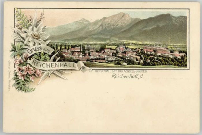 Bad Reichenhall Bad Achselmannstein ungelaufen ca. 1900