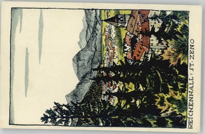 Bad Reichenhall St. Zeno ungelaufen ca. 1910