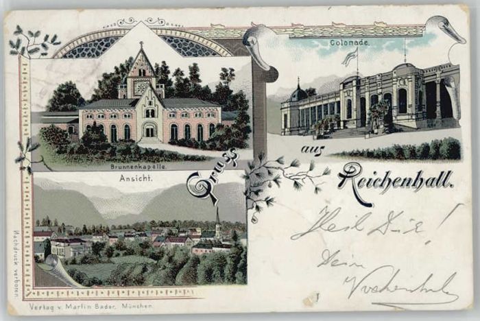 Bad Reichenhall Brunnenkapelle Kolonnaden x 1899
