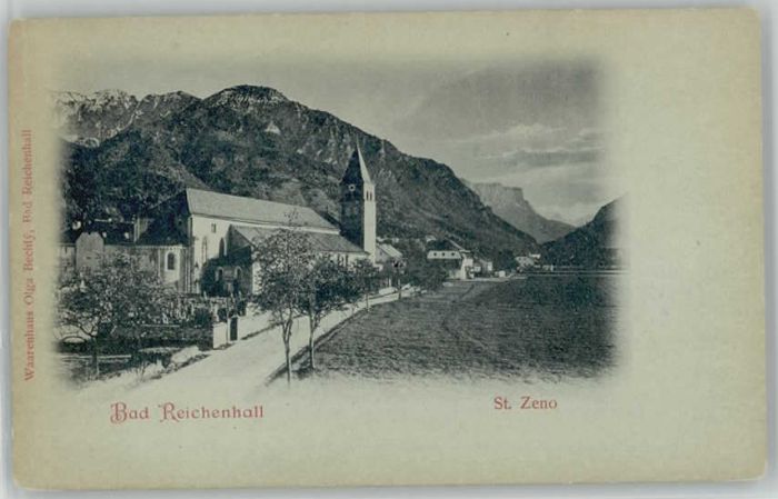 Bad Reichenhall St. Zeno ungelaufen ca. 1900