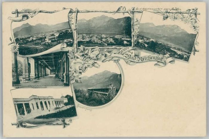 Bad Reichenhall Bad Achselmannstein ungelaufen ca. 1900