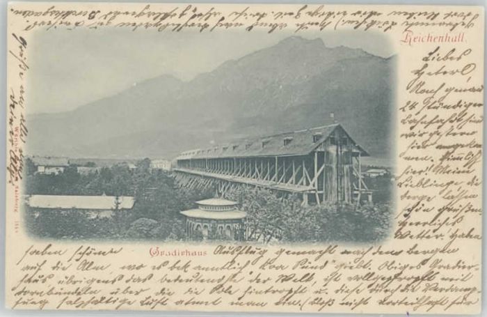 Bad Reichenhall Gradierhaus ungelaufen ca. 1900