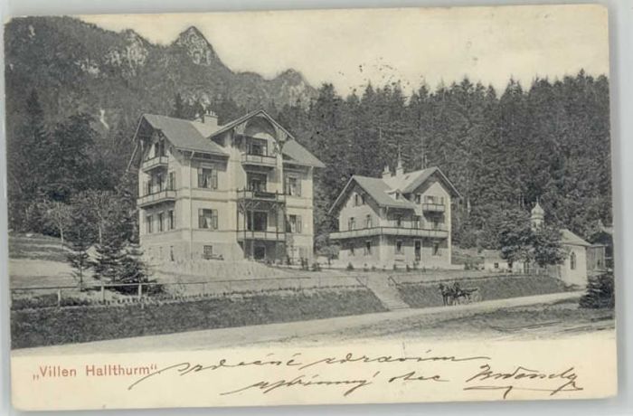 Bad Reichenhall Villen Hallthurm x 1903