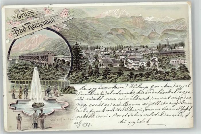 Bad Reichenhall Sole Fontaine x 1897