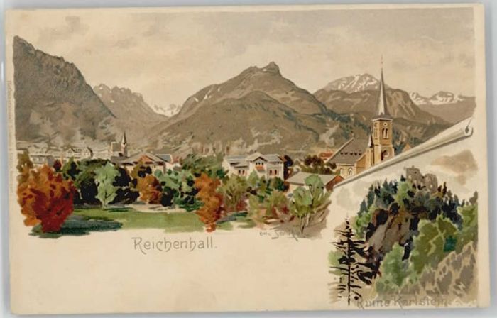 Bad Reichenhall Künstler ungelaufen ca. 1900