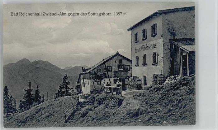 Bad Reichenhall Zwiesel Alm Sonntagshorn ungelaufen ca.