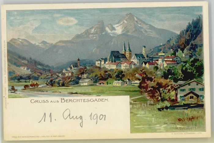 Berchtesgaden KünstlerH. Dellchert o 1901
