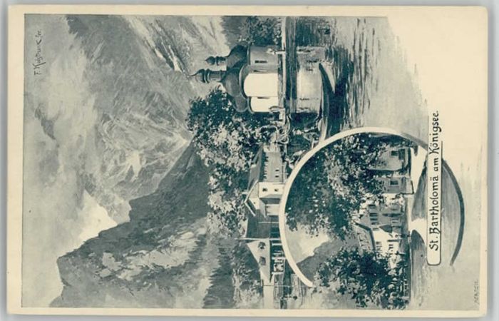 Koenigssee erchtesgaden St. Bartholomä ungelaufen