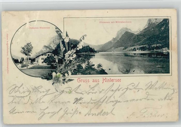 Berchtesgaden Hintersee x 1903