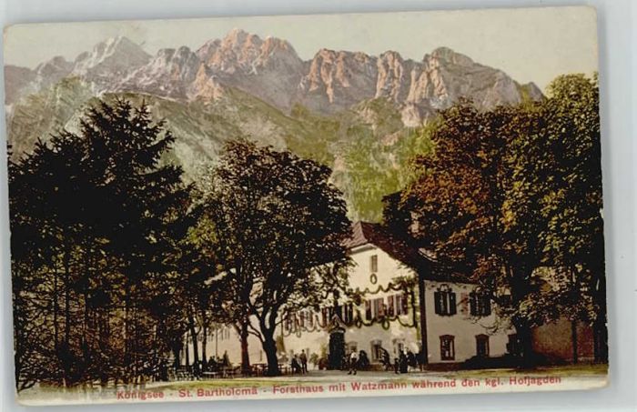 Koenigssee erchtesgaden St. Bartholomä x 1910