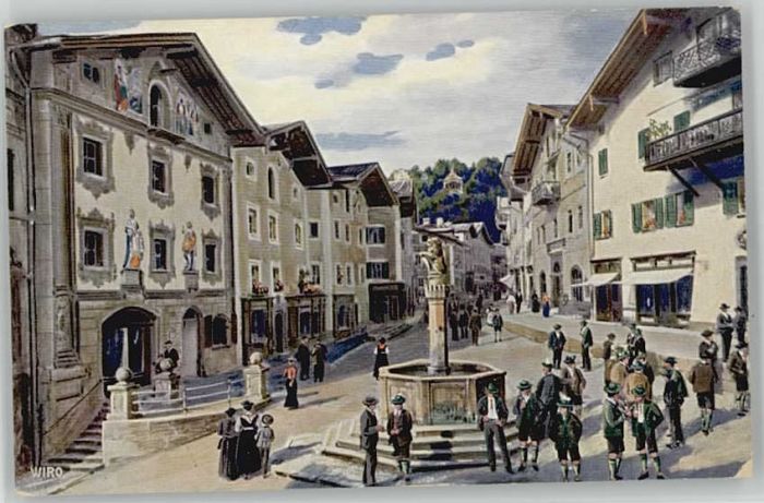 Berchtesgaden Marktplatz  ungelaufen ca. 1920