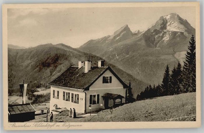 BERCHTESGADEN Bayern Brunnhaus Soeldenkoepfl ungelaufen ca. 1920