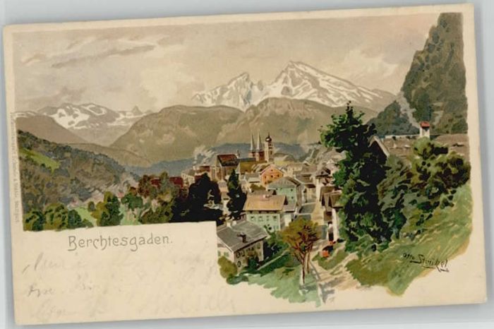 Berchtesgaden KünstlerOtto Struetzel x 1899