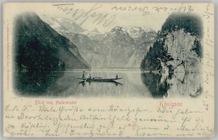 Koenigssee erchtesgaden  x 1903