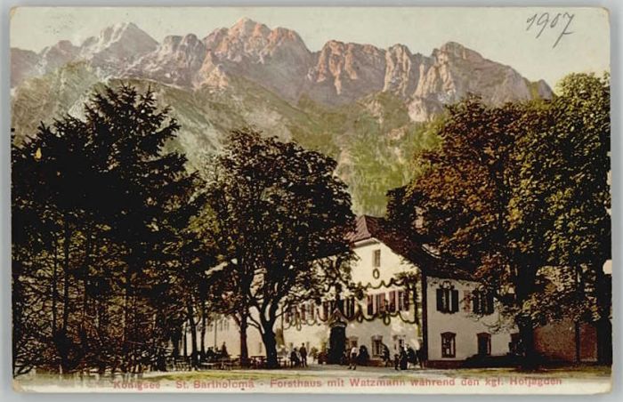 Koenigssee erchtesgaden St. Bartholomä o 1907