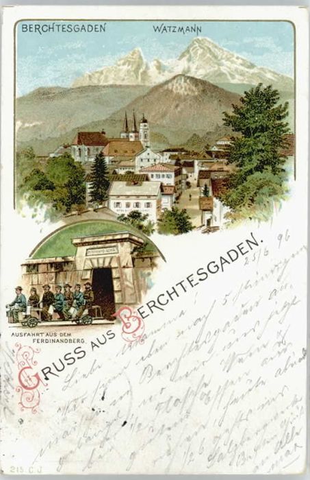 Berchtesgaden Watzmann  x 1896
