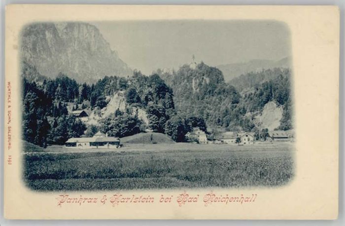 Bad Reichenhall Pankraz Karlstein ungelaufen ca. 1900