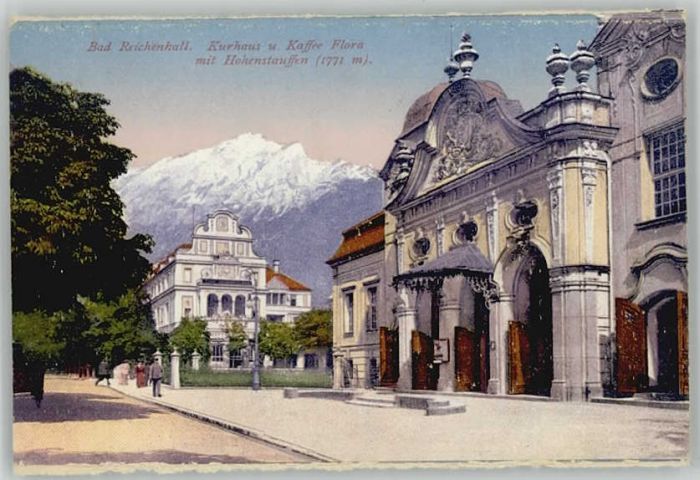 Bad Reichenhall Kurhaus Flora ungelaufen ca. 1920