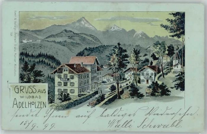Bad Adelholzen Oberbayern Bad Adelholzen Wildbad x 1899