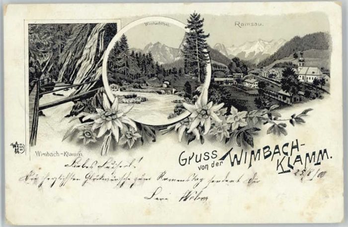 Ramsau Berchtesgaden Ramsau Wimbachklamm x 1900