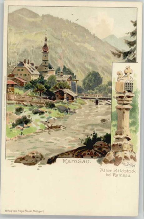 Ramsau Berchtesgaden Ramsau KünstlerOtto Strützel ungelaufen