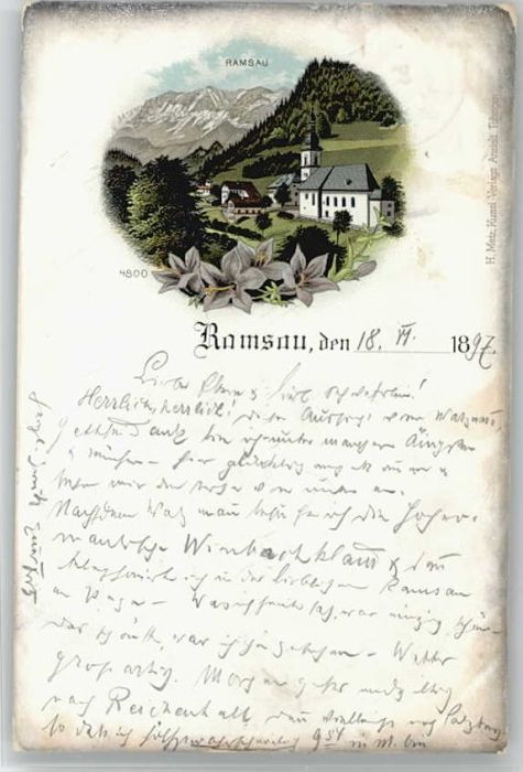 Ramsau Berchtesgaden Ramsau x 1897