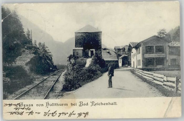 Bad Reichenhall Hallthurm Gasthaus x 1906