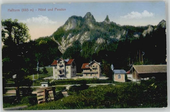 Bad Reichenhall Hallthurm Hotel ungelaufen ca. 1910