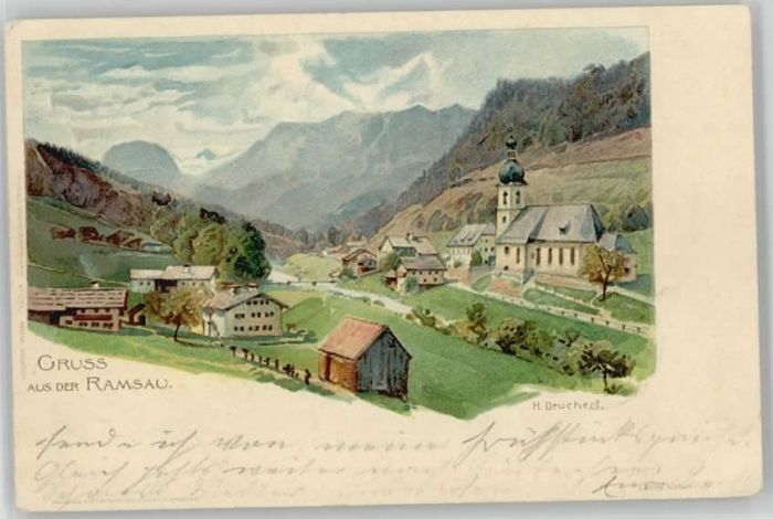 Ramsau Berchtesgaden Ramsau KünstlerH. Deuchert x 1900