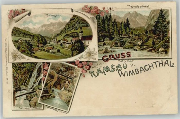 Ramsau Berchtesgaden Ramsau Wimbachtal Klamm ungelaufen ca.
