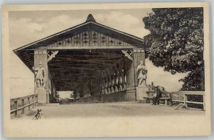 Muehldorf Inn nnbrücke ungelaufen ca. 1920