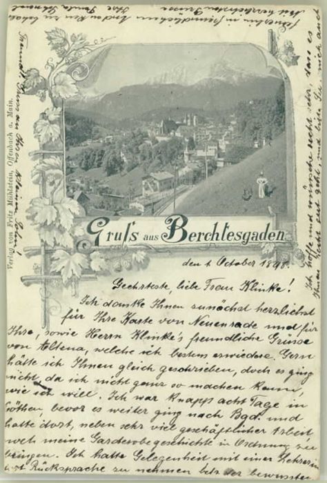BERCHTESGADEN Bayern x 1898